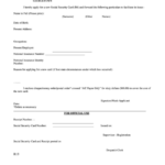 Fillable Application For Replacement Of Social Security Card Printable